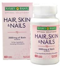 Natures Bounty Hair, Skin & Nails 60CAPS 3000MG