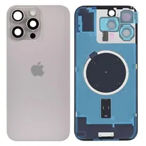 Tapa Trasera iPhone 16 Pro Max Natural Con Lente