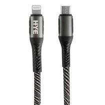 Cabo Hye HYEA5CL - Tipo c/Lightning - 1 Metro - Canvas - Preto