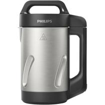 Sopeira Eletrica Philips Soupmaker HR2203/ 80 com 1000W/ 220V/ 1.2L - Preto/ Prateado