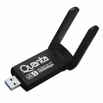 Adaptador Wifi Quanta QTAAD1300 USB 1300MBPS 2 Antenas - Preto