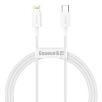 Cabo USB-C A Lightning Baseus CATLYS-A02 Superior 20 W - Branco 1 Metro