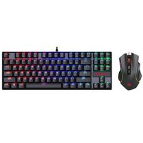 Kit Gamer Redragon Teclado K552RGB Usa e Mouse M607 - Preto (K552RGB-Ba)