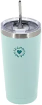 Copo Térmico Con Canudo Trendy 18484 600ML - Hortelã