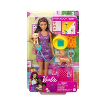 Muñeca Mattel Barbie Pup Adoption Playset With Doll HKD86