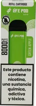 Vape Descartável Life Pod - Green Apple - 8000 Puffs