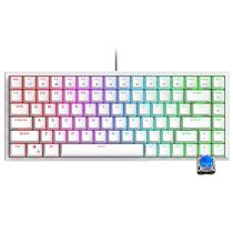 Teclado Royal Mecanico RK84 RGB s/f White SW Blue Switch Blue