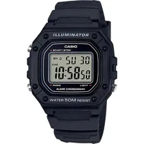 Relógio Casio W-218H-1AVDF Unissex - Preto