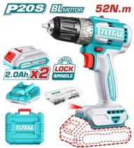 Parafusadeira e Furadeira Total TDLI20453 20V 10MM (X2 Baterias)