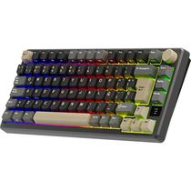 Teclado Mecanico Royal Kludge RKM75 75% RGB Sem Fio Switch Brown - Phantom (Espanhol)