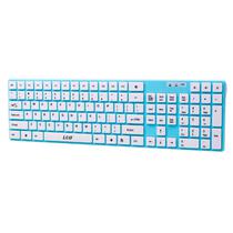 Kit Teclado com Mouse Sem Fio Wireless Luo LU-555 / 2.4 GHZ - Azul