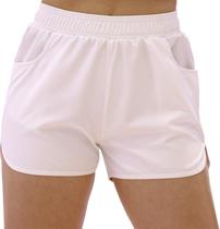 Short Joog Poliester Branco Feminino