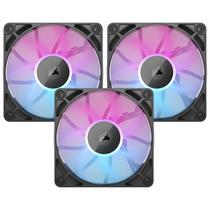 Cooler para Gabinete Corsair RX120 Icue Link Starter Kit 120MM RGB CO-9051018-WW Preto - Kit com 3