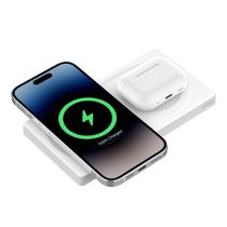 Carregador Sem Fio Belkin 2 Em 1 Wireless Charging Pad With Magsafe 15W (WIZ019TTWH) - Branco