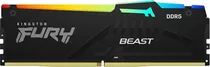 Memória Kingston Fury Beast RGB 32GB DDR5 6000MHZ CL36 KF560C36BBEA-32