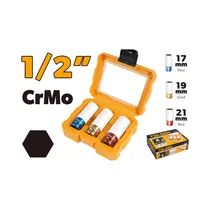 Kit de Vasos de Impacto Tolsen 15510 1/2 3 Piezas