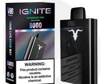 Ignite Vaper Desechable V80 Black 8000PUFFS Strawberry Kiwi