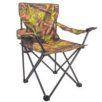 Cadeira de Praia/Camping Dobravel Camuflada c/ Porta Copo Bolsa