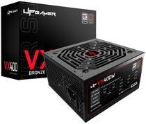 Fonte para Gabinete Up Gamer VX400 PFC Ativo 80 Plus Bronze 400 Watts Bivolt Preto