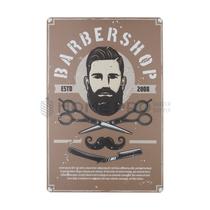 Placa Decorativa Vintage de Barberia 20CM X 30CM