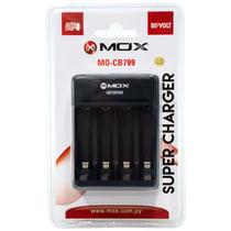 Carregador de Pilhas Mox MO-CB799 Bivolt - Preto