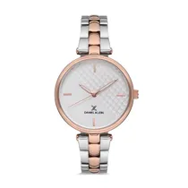 Relógio Analógico Feminino Daniel Klein Premium DK.1.12556-3 - Prata/Rosa Ouro