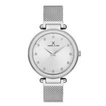 Relogio Analogico Feminino Daniel Klein DK.1.12709-1 Premium Ladies / Pulseira de Malha - Prata