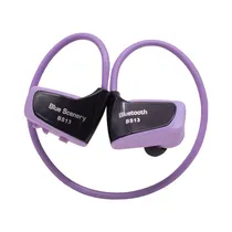 Fone de Ouvido Sem Fio Blue Scenery BS13 com Bluetooth / TF - Roxo Claro