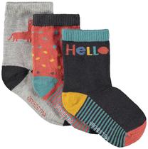 Meias para Bebe Orchestra Alamoj-GRF Hello Diplo Masculina (3 Pares)