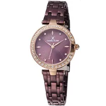 Relógio Analógico Daniel Klein Premium DK11884-7 Feminino, Metal - Roxo e Rosa Ouro