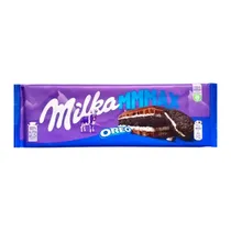 Barra Chocolate Milka Recheio Biscoito Oreo 300G