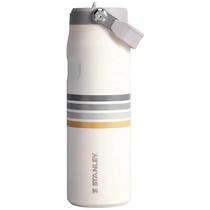 Garrafa Termica Stanley The Aerolight Iceflow Bottle Flip Straw 2.0 Lid 710ML - Cream Ash Stripe