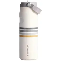 Garrafa Térmica Stanley The Aerolight Iceflow Bottle Flip Straw 2.0 Lid 710ML - Cream Ash Stripe