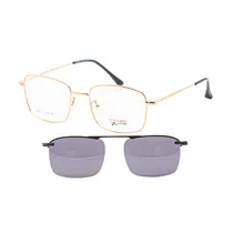 Armação para Óculos de Grau Clip-On Visard L8001 C2 Tam. 53-19-140MM - Dourado