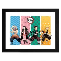 Abystyle Poster Demon Slayer S2- Group Framed Print 1833