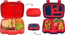 Kit de Lancheira Escolar Bentgo Back To Lunch Set - BGPTFR-RKT Red (2 Peças)