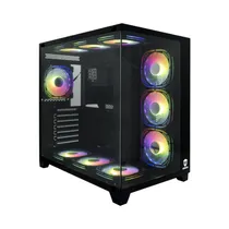 Gabinete Gamer Sate K898 10 Fan Negro
