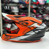 Capacete MT Falcom Cross Laranja Matte