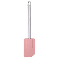 Espátula de Silicone com Cabo Metálico - Rosa Nude