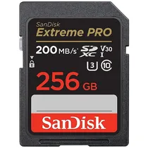 Cartão de Memória SD de 256GB Sandisk Extreme Pro SDSDXXD-256G-GN4IN - Preto