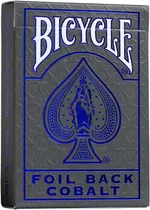 Baralho Bicycle Foil Back Cobalt Cinza