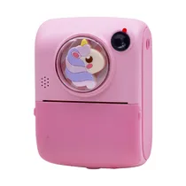 Camera para Criança Print M1 / 1000MAH / 2.0" / 2W / Inclui Papel Termico (3 Peças) / 5V / 1A - Rosa Unicornio