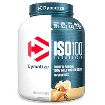 Dymatize ISO100 Whey Protein 2.3KG | Whey Hidrolizado e Isolado - Gourmet Vanilla
