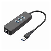 Adaptador Hub Satellite A-HUB41 USB RJ45 4 Em 1 USB - Preto