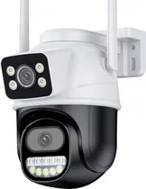 Câmera de Segurança GZ2C-01M Smart Wi-Fi 4MP+4MP Branco/Preto