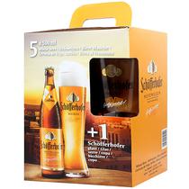 Cerveja Schofferhofer Hefeweizen (5 Unidades) + Copo - 500ML