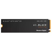 SSD Western Digital WD Black SN770, 500GB, M.2 Nvme, Leitura 5000MB/s, Gravacao 4000MB/s, WDS500G3X0E