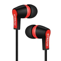 Auricular Elg Con Microfono Negro-Rojo
