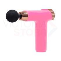 Massageador Corporal Eletrico Fascial Gun SH-266 com 8 Niveis - Rosa