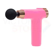 Massageador Corporal Elétrico Fascial Gun SH-266 com 8 Níveis - Rosa
